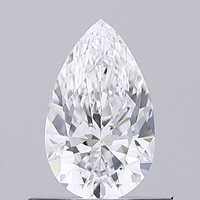 Diamant taillé en poire de 0,50 carat, certifié IGI, cultivé en laboratoire, couleur D, clarté VVS1, CVD HPHT, pierre libre, origine Maharashtra