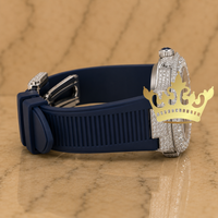 Montre-bracelet de luxe pour homme en acier inoxydable, style bijoux, édition limitée, avec diamant Moissanite, mouvement à quartz, 10 bars