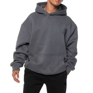 Sweat à capuche unisexe en molleton de coton épais de qualité supérieure, coupe oversize, personnalisable, pour homme, idéal pour l'extérieur – En promotion - Product Image 4