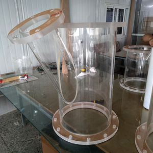 Pièce en plastique moulée en acrylique transparent pour pipeline à trois voies, dispositif d'instrumentation expérimentale de taille personnalisée - Product Image 2