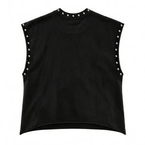 Camiseta sin mangas Glory Custom con gráfico de diamantes de imitación, 100% algodón, tela suave, nuevo estilo moderno, unisex. - Product Image 2