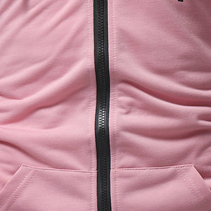 Wholesale Men's Winter Zipper Hoodie Custom 100% Cotton Double Layer Pure <b>Orange</b> White Windproof <b>Fleece</b> Lining Customized - Product Image 3