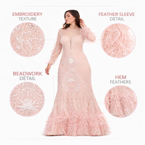 Super Designer Womens Evening Gown India | Elegant <b>Long</b> Formal Party Dress | Natural Embroidery for Weddings Galas Special Dress - Product Image 1