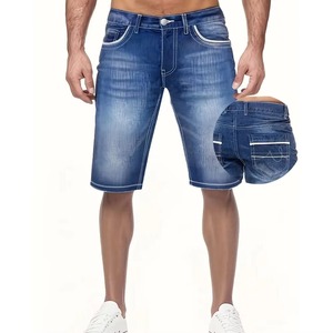 Nouveauté 2026 : Short en jean slim pour homme, séchage rapide, décontracté, en denim uni, en promotion - Product Image 5