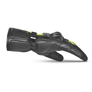 Guantes de Motociclismo SAAR INDUSTRIES al por Mayor, Personalizables, con Cierre de Gancho y Bucle, de Cuero PU, con Acolchado de Nailon Fluorescente en la Palma - Product Image 2