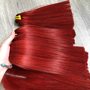 Cabello humano vietnamita liso de hueso Color cajún caliente para hacer peluca para mujeres negras 100% cutícula completa alineada - Product Image 4