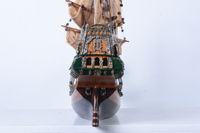 Modèle de bateau en bois personnalisé OMH Batavia T400, modèle de navire hollandais moderne, artisanal, peint à la main, décoration de table