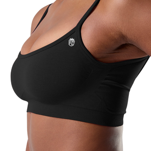 Soutien-gorge de sport sans coutures pour femme, avec bretelles, pour yoga, gym, entraînement, maintien extensible, design minimaliste, respirant, haut de sport actif - Product Image 5
