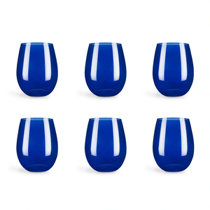 Juego de 6 Copas de Vino sin Tallo Excelsa Cobalto, Color Azul, 8.5X8.5X10 cm - Product Image 3