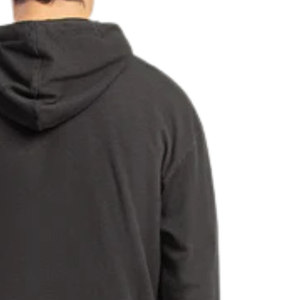 Unisex <b>Black</b> Henley Hoodie Cotton Blend Long Sleeve Casual Pocket <b>Sweatshirt</b> Crew Neck Warm Winter Regular Fit Customized Top - Product Image 4