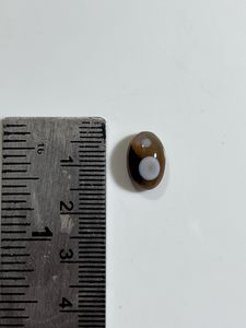 Piedra Preciosa Natural de Ágata Sulemani, Corte Ovalado, Negra y Blanca, Pulida para Joyería - Product Image 6