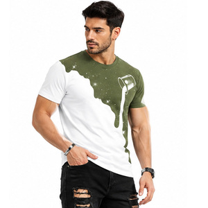 เสื้อยืดคอตตอนพรีเมียมผู้ชายขายส่ง OEM ODM ออกแบบเองได้ สวมใส่สบาย ระบายอากาศดี เสื้อแขนสั้นลำลอง ผู้ผลิตเสื้อผ้า - Product Image 5
