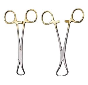 Pinza para toallas de alta calidad de 13.5 cm, de acero inoxidable, veterinaria, puntiaguda, con certificación CE y 1 año de garantía, en venta. - Product Image 5