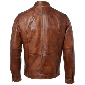 Manufacturer Embroidery Street Wear <b>Leather</b> <b>Jacket</b> Custom Genuine <b>Leather</b> <b>Jackets</b> for Winter <b>Men</b> Waterproof Breathable - Product Image 5