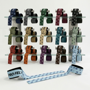 Sangles de musculation personnalisées imprimées, en coton, avec support pour les poignets, sangles d'entraînement robustes, équipement de fitness pour l'entraînement intensif - Product Image 1