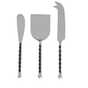 Modern Luxury Design Cheese Spreader and Cheese Knives Set with <b>Flat</b> Handle Stainless Steel Gold Plated Dishwasher Safe Gift <b>Box</b> - Product Image 6