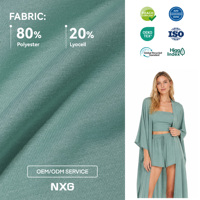 Tela de Punto Premium de 110 g/m², 80% Poliéster, 20% Lyocell, para Capas y Pareos, con Tacto Refrescante y Secado Rápido, Venta Directa al Por Mayor