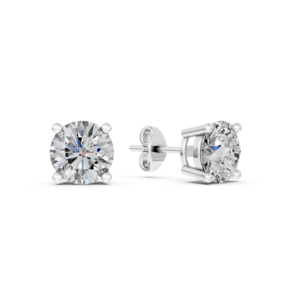 Boucles d'oreilles en or massif 14K 9K 10K 18K avec diamants de laboratoire certifiés IGI, fabricant de bijoux fins éthiques RJC ODM OEM, vente en gros EA501919 - Product Image 1