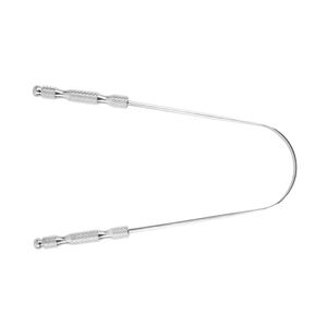 Anillo de Silicona con Agarre Antideslizante, Raspador de Lengua en Forma de U, Alambre de Acero Inoxidable Texturizado, Higiene Bucal, Eliminador de Bacterias y Mal Aliento - Product Image 2