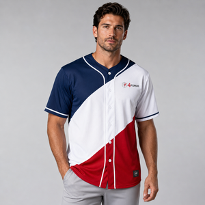 Camiseta de Béisbol Premium, Tejido de Poliéster Transpirable, Absorbe la Humedad, Secado Rápido, Ajuste Atlético, Sublimación Personalizada, Ropa Deportiva para Equipos - Product Image 1