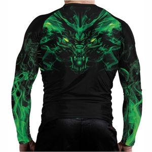 Rashguard Homme Respirant et Écologique à Sublimation Intense, Logo Personnalisé pour Entraînement Arts Martiaux NO-GI Grappling Jiu-Jitsu - Product Image 4