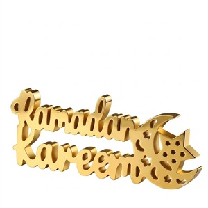 Wholesale Eid Mubarak Wooden Decoration Hollow Moon <b>Star</b> <b>LED</b> Night <b>Light</b> Ramadan Kareem Islamic Home Table Decor Ornaments - Product Image 6
