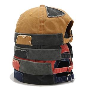 Gorro Docker Unisex Personalizable de Algodón Lavado Digital, Estilo Vintage Desgastado, 6 Paneles, Puño Enrollado, Hebilla Ajustable, Logotipo Personalizado - Product Image 4