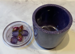 High Indian Premium Resin Jar Set for Modern Home Decor Elegant Ornament-Textured <b>Designed</b> Royal Storage Jar with Tray <b>By</b> FWE - Product Image 6