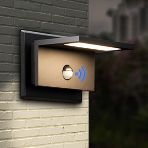 Applique murale extérieure LED moderne avec détecteur de mouvement pour porte d'entrée, garage, patio, jardin - Product Image 2