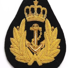 High Quality OEM Merchant Royal Hand Embroidery Gold Bullion Badge Crest Patch Customized Blazer Hat 3D Sew-On Shiny wire 2026 - Product Image 6