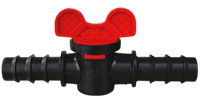 Raccord d'irrigation en plastique vierge à valve droite pour systèmes agricoles, couleur noir-rouge, OEM/Logo personnalisé, marque Vietdrip