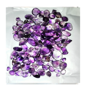 BAITHU GEMS MINERALS Améthyste naturelle polie personnalisée, quartz violet transparent pour la fabrication de bijoux, la méditation et la concentration énergétique - Product Image 3