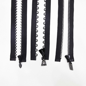 Sweat à capuche zippé en résine avec strass Factory 5, couleur personnalisée, à extrémité ouverte - Product Image 1