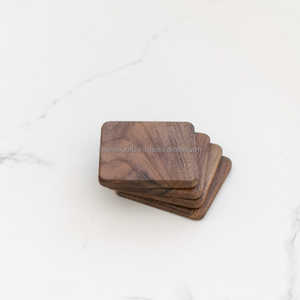 Posavasos de madera, elegantes tapetes para bebidas hechos a mano, textura Natural, decoración de mesa moderna, perfecto para servir comedor y regalar - Product Image 2