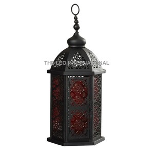 Farol de Metal y Vidrio de Estilo Vintage, Decorativo y Religioso para Bodas, Hecho a Mano, para Villas, Hoteles y Decoración del Hogar - Product Image 5