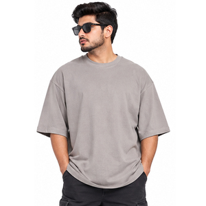 Camisetas Extra Grandes Personalizadas de Algodón Premium, Ropa Urbana para Hombre y Mujer, Fabricante OEM ODM, Venta al Por Mayor, Marca Privada - Product Image 1