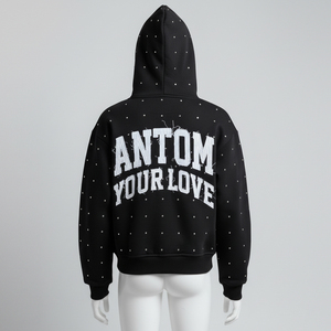 Unisex Custom Sherpa Fur Lined Fleece Thick Hoodie High Quality Zipper Embroidered <b>Design</b> Winter Warm Fluffy Mens Heavy Hoodie - Product Image 3