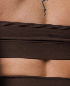 Soutien-gorge de sport marron croisé sur le devant pour femme, qualité supérieure, maintien élevé, sans coutures, haut de yoga, vêtements de sport, prix bas, promotion 2026 - Product Image 4