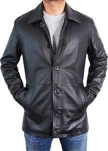 Veste universitaire en cuir véritable personnalisée en gros, veste d'hiver pour homme, veste bomber - Product Image 4