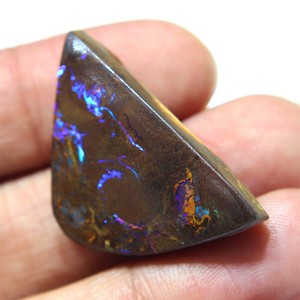 Opale de Boulder Naturelle d'Australie, Cabochon Solide, Opale de Boulder Bleue, Pierre d'Opale à Feu pour la Fabrication de Bijoux, Pierre Précieuse - Product Image 1