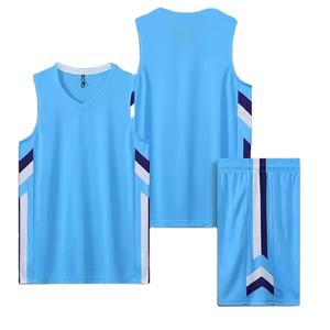 Uniforme de baloncesto personalizado de poliéster 100% de alta calidad OEM, ropa deportiva para hombre, transpirable, secado rápido, guiño a la humedad - Product Image 1