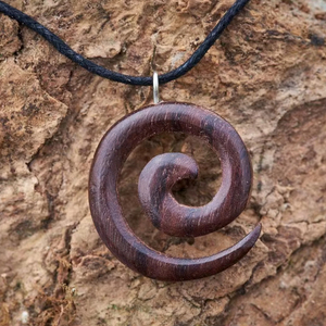 Premium Wooden <b>Necklace</b> Handcrafted Natural Wood Pendant Jewelry for Women <b>Boho</b> Ethnic Style Lightweight Fashion Gift Wall Signs - Product Image 1