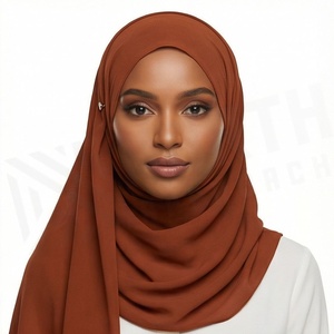 ผ้าคลุมศีรษะฮิญาบสำหรับผู้หญิง สีพื้น ผ้าโพลีเอสเตอร์คุณภาพสูง ระบายอากาศได้ดี เนื้อผ้าเจอร์ซีย์ นุ่มสบายผิว เหมาะสำหรับสวมใส่ทุกวัน ผ้าพันคอแบบตะวันออกกลาง - Product Image 3