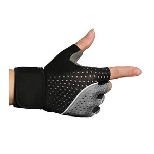 Guantes Deportivos de Medio Dedo para Ciclismo, Levantamiento de Pesas, Gimnasio, Ejercicio, Powerlifting, Fitness, de Cuero PU, con Logotipo Personalizado, Venta al Por Mayor - Product Image 4