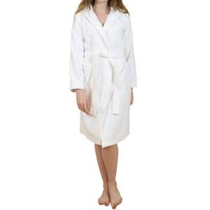 Albornoz Elegante y Suave para Mujer, de Spandex/Algodón, Transpirable, Ecológico, con Logotipo Frontal, Suministro al por Mayor - Product Image 3