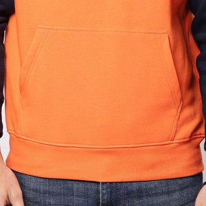 Sweat-shirts à capuche streetwear unisexe en molleton de coton imperméable, coupe classique, bicolore, avec logo personnalisé brodé 3D, grandes tailles - Product Image 3