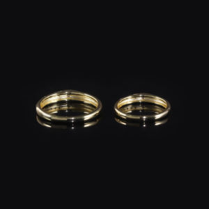AMBER JEWELS T-1695 Bague de fiançailles unisexe en or massif 18 carats avec diamant taille brillant serti à griffes, plaqué rhodium, style classique - Product Image 2