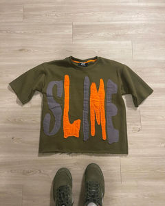 Streetwear Custom Digital for Patchwork Heavyweight Regular Fit Short Sleeve 100% Cotton O-Neck T-<b>shirt</b> Anti-shrink - Product Image 6