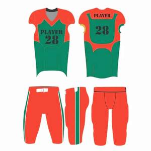 Maillots et pantalons de football américain respirants à séchage rapide, kits imprimés par sublimation, tissu en maille 100 % polyester, sangle réglable, grandes tailles - Product Image 6
