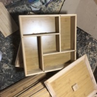 Boîte cadeau en bois laqué cerise pour piano, étui de rangement en MDF avec fermeture à bouton, emballage personnalisé avec logo